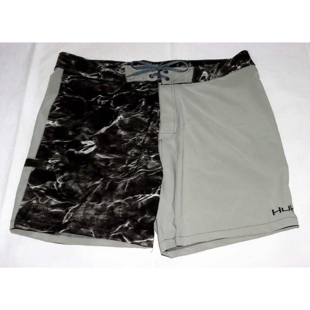 Huk Elements Men's Performance Fishing Quick Dry Outdoor Board Shorts Size 42